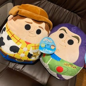 Squishmallow woddy and buzz 11” Disney bundle